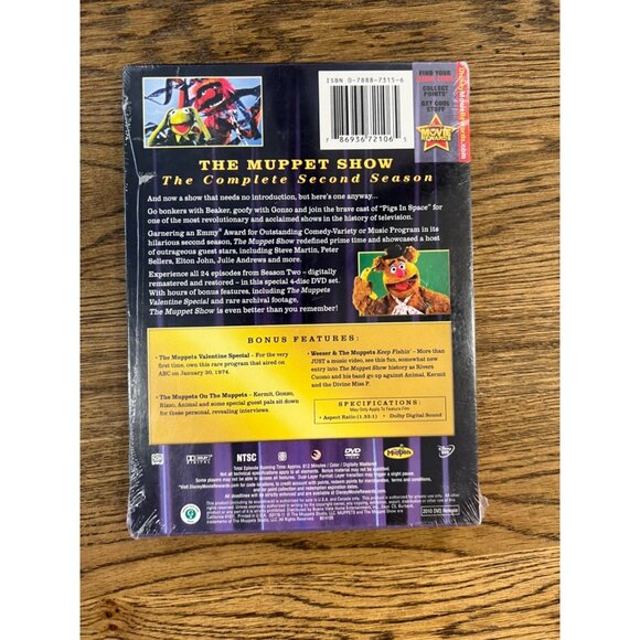 The Muppet Show Season 2 DVD 4-Disc Set Complete Series New Sealed Kid's TV Show - Picture 3 of 4